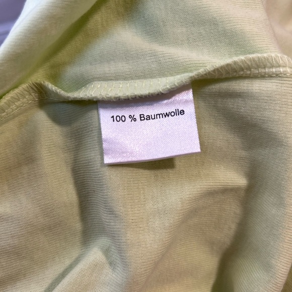 Cecilia Classics Women’s mint green cotton v-neck long sleeve t-shirt tee Size L - Picture 4 of 10